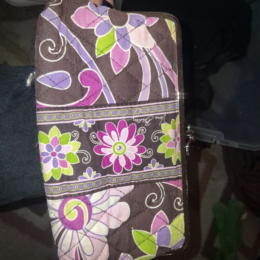 Floral Quilted Women's Bag - Brown and Purple